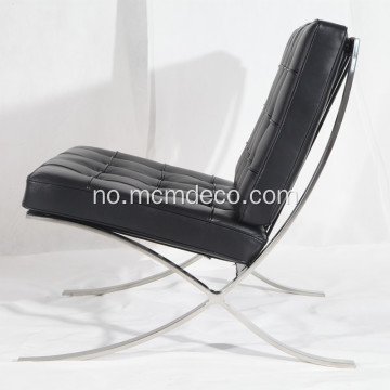 Knoll Barcelona Leather Lounge Chair Reproduksjon